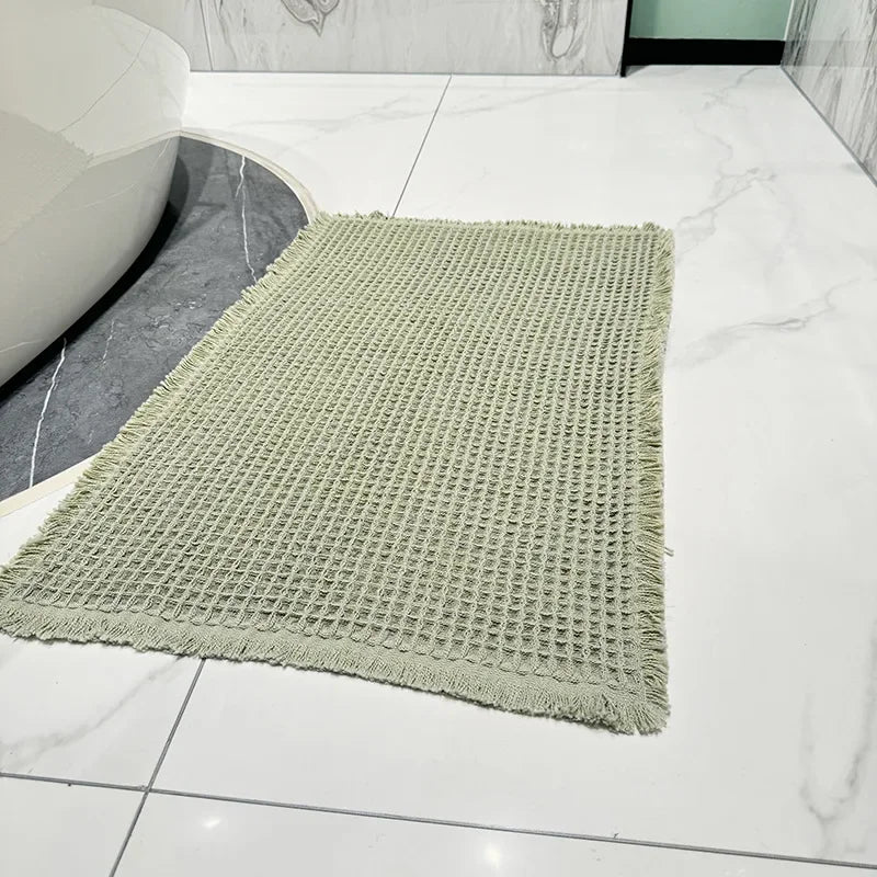 Bathroom Floor Mat Bathroom Door Absorbent Carpet Household Toilet Anti-slip Foot Toilet Door Entry Mat Rug Bathroom