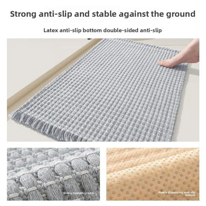 Bathroom Floor Mat Bathroom Door Absorbent Carpet Household Toilet Anti-slip Foot Toilet Door Entry Mat  Rug Bathroom