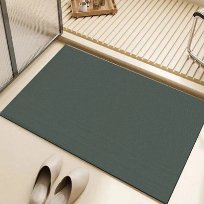 VIKAMA Silicofungus Tile Bath Floor Mat Water Absorbing Bathroom Toilet Entrance Anti-Slip Quick-Drying Mat Home Decoration