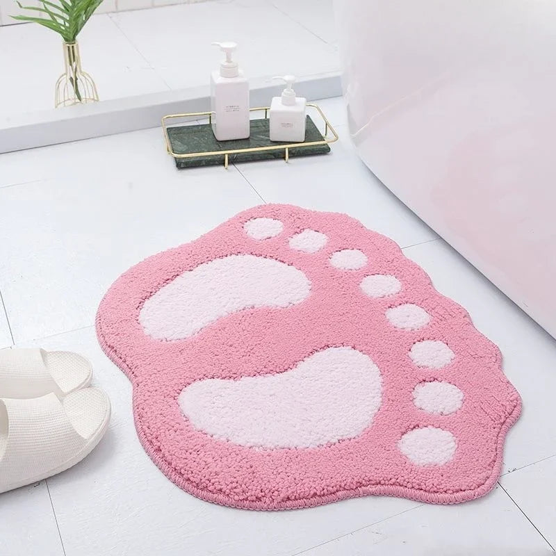 Bathroom Rugs Mats Water Absorbent Non-Slip Mat Used in Bathroom, Shower, Microfiber Bath Mat Machine Bath Mat Bathroom Mat