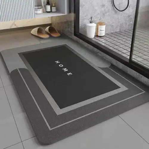 Bathroom Absorbent Floor Mat, Anti Slip Diatomaceous Mud Foot Mat, Quick Drying Toilet, Anti Fall Toilet Door Mat, Foot Mat