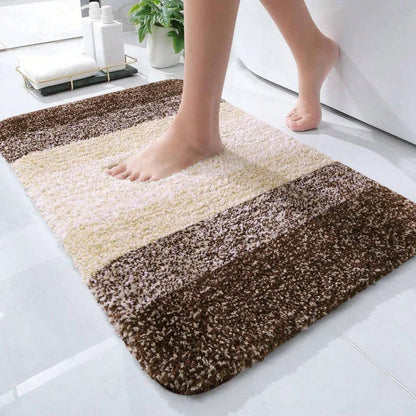 Bathroom Rugs Non-Slip Bath Rugs Dirty Resistant Plush Carpet Toilet Absorbent Bath Rugs  Plush Carpet Wash Dry Shower Pad