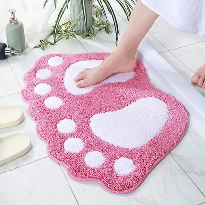 Bathroom Rugs Mats Water Absorbent Non-Slip Mat Used in Bathroom, Shower, Microfiber Bath Mat Machine Bath Mat Bathroom Mat