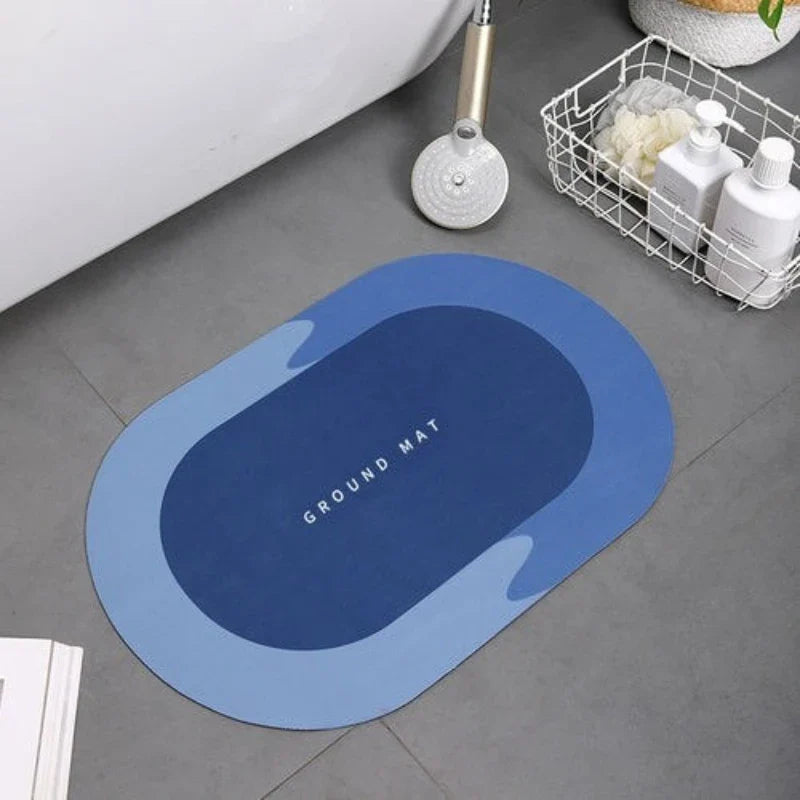Bathroom Floor Mat 40x60cm Absorbent Anti Slip Floor Mat Foot Carpet Quick Dry Shower Toilet Carpet Soft Diatomaceous Mud