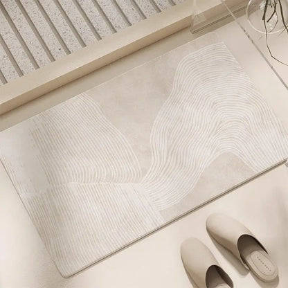 Bathroom floor mat, toilet soft diatom mud absorbent mat, toilet, toilet door non-slip foot mat