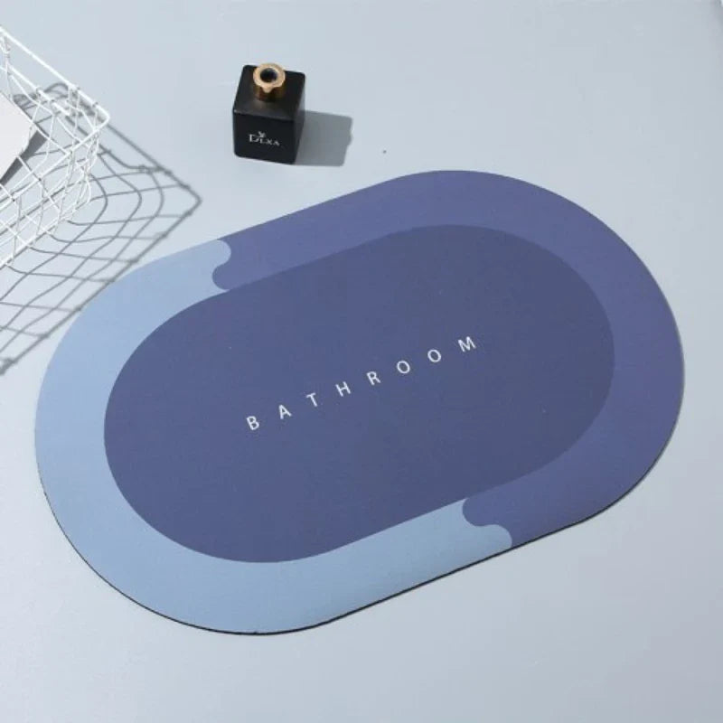 Bathroom Floor Mat 40x60cm Absorbent Anti Slip Floor Mat Foot Carpet Quick Dry Shower Toilet Carpet Soft Diatomaceous Mud