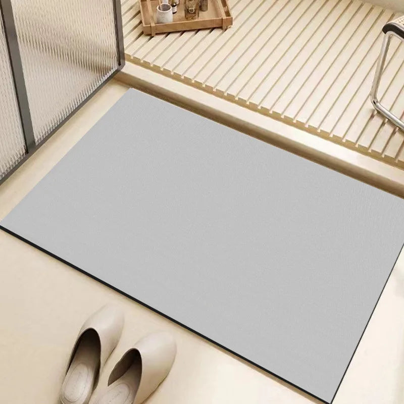 VIKAMA Silicofungus Tile Bath Floor Mat Water Absorbing Bathroom Toilet Entrance Anti-Slip Quick-Drying Mat Home Decoration
