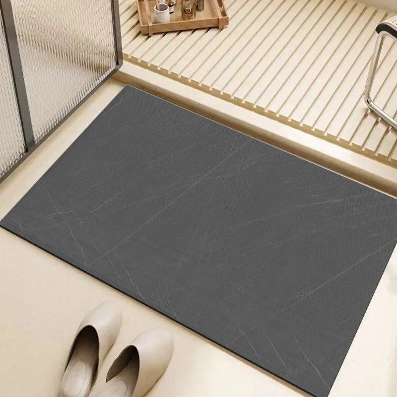 VIKAMA Silicofungus Tile Bath Floor Mat Water Absorbing Bathroom Toilet Entrance Anti-Slip Quick-Drying Mat Home Decoration